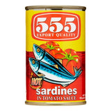 555 SARDINES HOT 155G