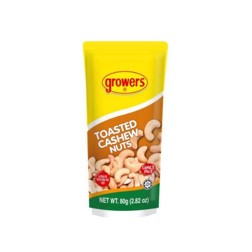 GROWERS CASHEW NUTS SALTED 80G