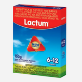 LACTUM 6-12 MONTHS PLAIN 150G