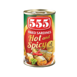 555 SARDINES FRIED HOT AND SPICY 155G