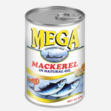 MEGA MACKEREL IN NATURAL OIL 425G