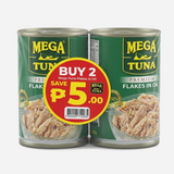 MEGA TUNA FLAKES IN OIL 155G 2S SAVE 5