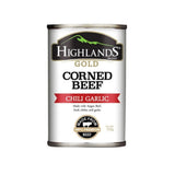 HIGHLANDS GOLD CORNED BEEF CHILI GARLIC 150G