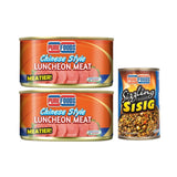 PUREFOODS CHINESE LUNCHEON MEAT 350G 2S+ SISIG 150G SAVE 10