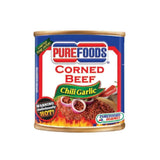 PUREFOODS CORNED BEEF CHILI GARLIC 210G