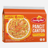LUCKY ME PANCIT CANTON SWEET&SPICY 80GX6 FAMEALY PACK