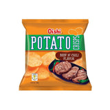 OISHI POTATO CRISP BEEF N CHILI 18G (RL)