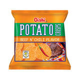 OISHI POTATO CRISP BEEF N CHILI 50G (E)