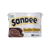 SANDEE DOUBLE CHOCO SANDWICH COOKIES 32G 10S