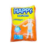 HAPPY DIAPER PANTS LARGE 12S