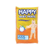 HAPPY DIAPER PANTS XXXL 12S