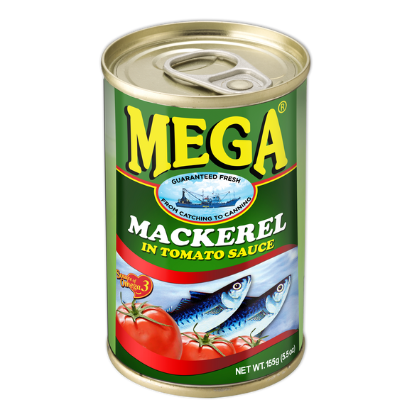 MEGA MACKEREL IN TOMATO SAUCE 155G