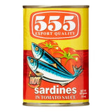 555 SARDINES HOT 425G