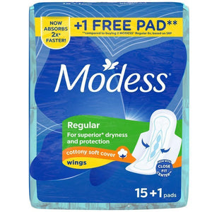 MODESS COTTONY SOFT REGULAR WITH WINGS