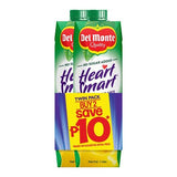 DEL MONTE JUICE PINEAPPLE HEART SMART 1L TWINPACK