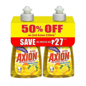 AXION DISHWSH LIQ LEMON 190ML B1G2ND@50%OFF CAS (20)