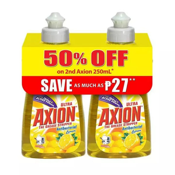 AXION DISHWSH LIQ LEM 250ML 50% OFF ON 2ND CAS (20)