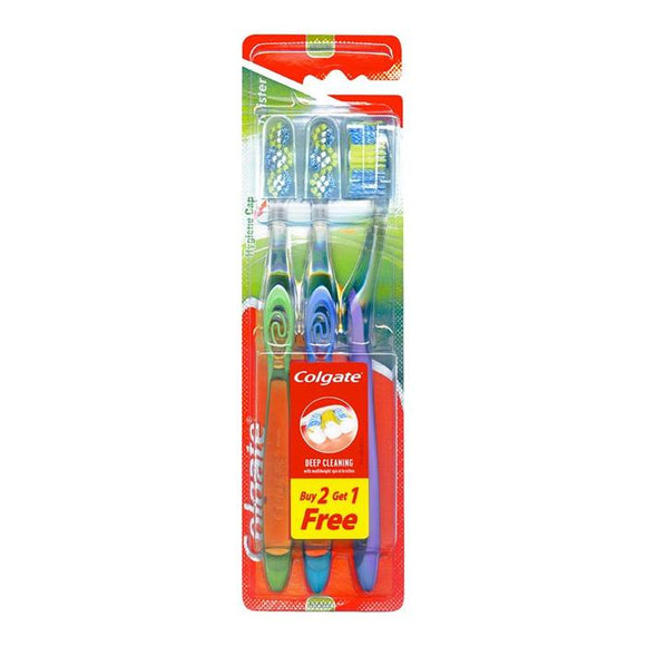 COLGATE TOOTHBRUSH TWISTER FRESH WITH CAP 2+1