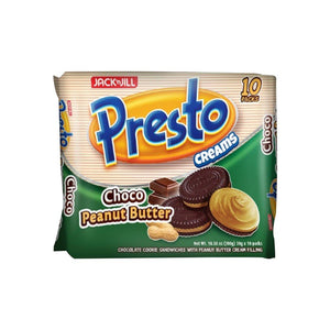 PRESTO CREAMS CHOCO PEANUT BUTTER 10S