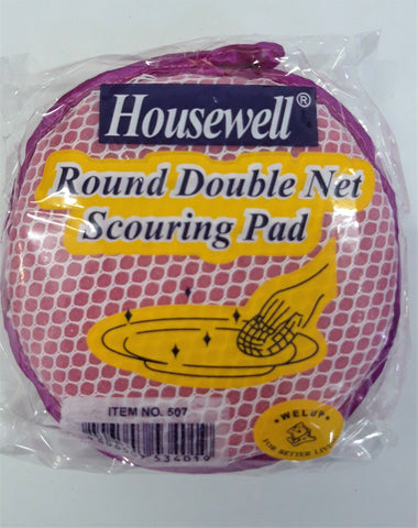 HOUSEWELL RND DOUBLE NET SCOURING PAD