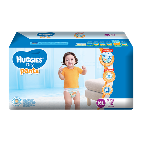 HUGGIES DRY PANTS XLARGE