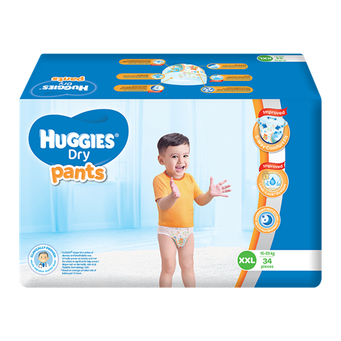 HUGGIES DRY PANTS XXLARGE