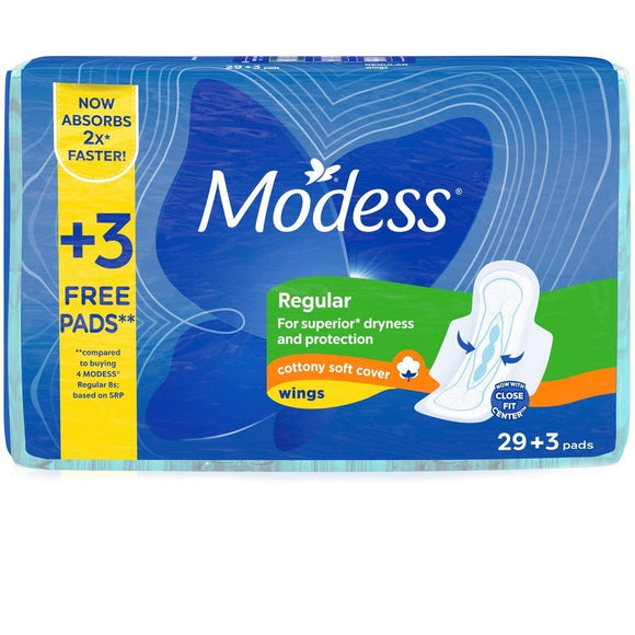 MODESS W/WINGS 29+3