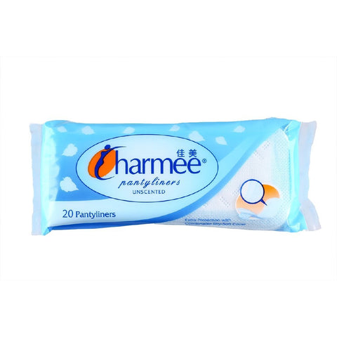 CHARMEE PANTYLINER UNSCENTED (LIGHT BLUE)