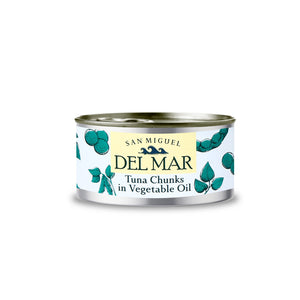 SAN MIGUEL DELMAR TUNA CHUNKS IN VEGETABLE OIL