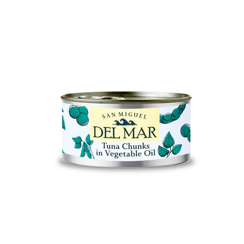 SAN MIGUEL DELMAR TUNA CHUNKS IN VEGETABLE OIL