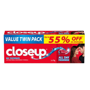 CLOSE UP TPASTE RED HOT TWINPACK 2X