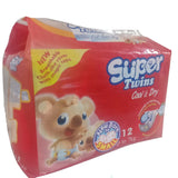 SUPER TWINS BUDGET DIAPER SMALL (12S)