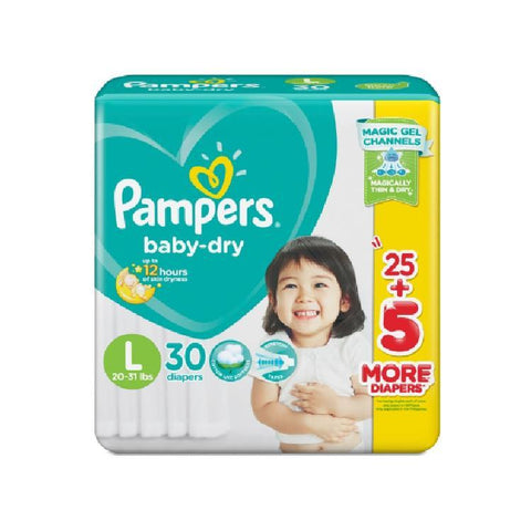 PAMPERS BABY DRY LARGE