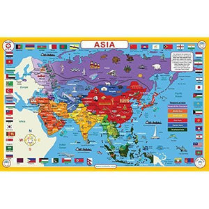 MAP OF ASIAN CONTINENT