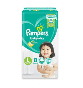 PAMPERS BABY DRY LARGE