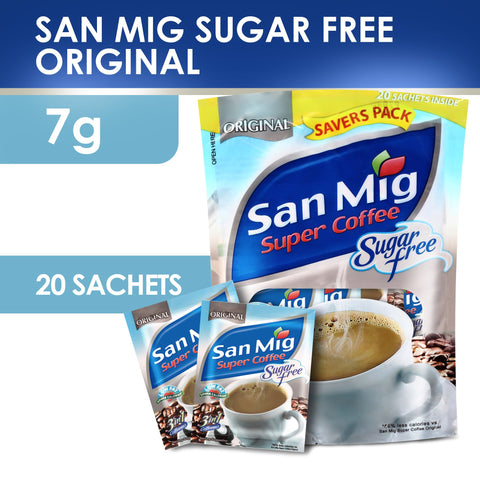 SAN MIG COFFEE ORIGINAL SUGAR FREE 20S