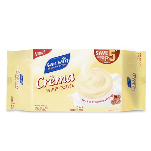 SAN MIG CREMA WHITE COFFEE 30S