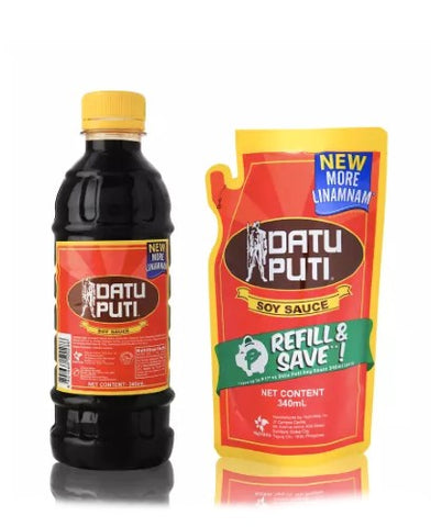 DATU PUTI SOY SAUCE 385ML+DATU PUTI SOY SAUCE 340ML