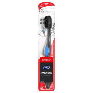 COLGATE TOOTHBRUSH CHARCOAL 360 (SOFT)