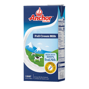 ANCHOR UHT FULL CREAM FRESH MILK 1L P CAS (12)