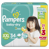 PAMPERS BABY DRY XXLARGE