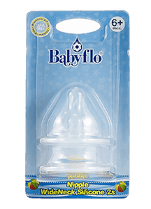 BABYFLO NIPPLE WIDE NECK SILICON 2S