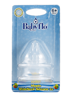 BABYFLO NIPPLE WIDE NECK SILICON 2S