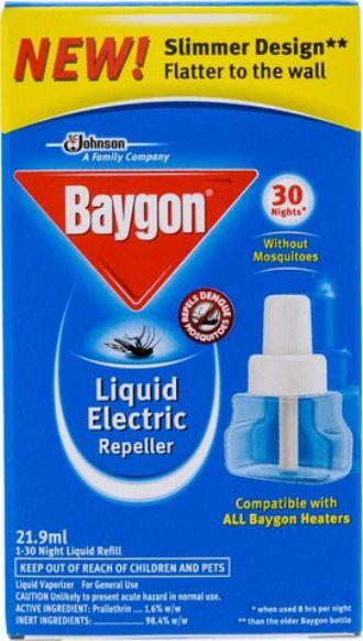 BAYGON LIQUID MOSQUITO REPELLER REF 21.9ML