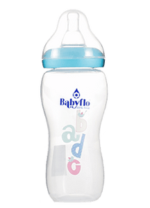 BABYFLO FEEDING BOTTLE EDUCATIONAL NURSER 80Z(9OZ)