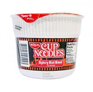 NISSIN MINICUP SPICY HOT BEEF 45G