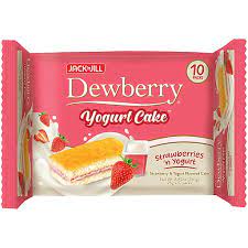 DEWBERRY YOGURT CAKE STRAWBERRY 25G 10S