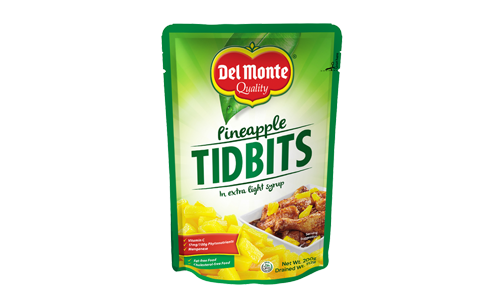 DEL MONTE PINEAPPLE TIDBITS 115G