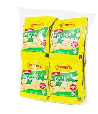 GROWERS GARLIC FLAVOR PEANUT 8G CASE(10) – Nesabel Online – Branch