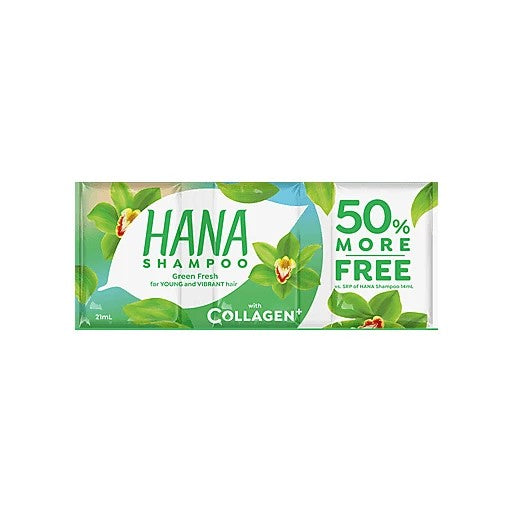 HANA SHAMPOO GREENN FRESH WITH COLLAGEN 21ML